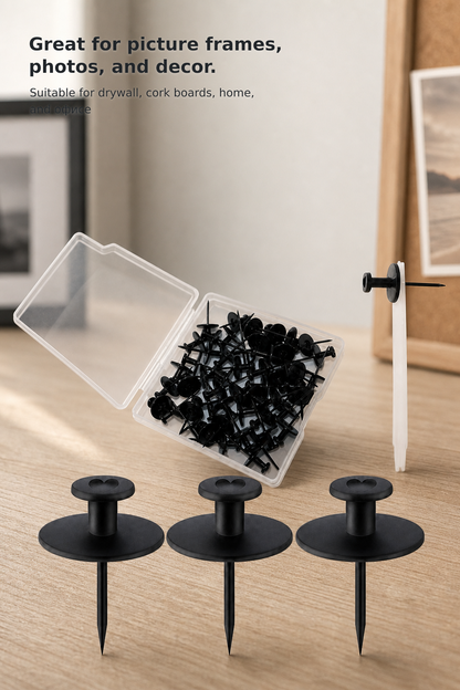 50-Pack Picture Hanging Hooks for Walls