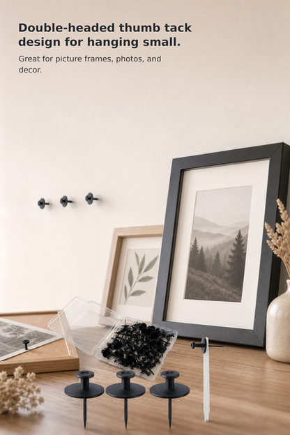 50-Pack Picture Hanging Hooks for Walls